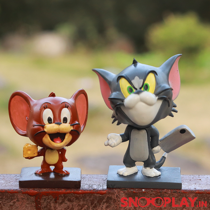 Tom & Jerry Action Figure Bobbleheads Set