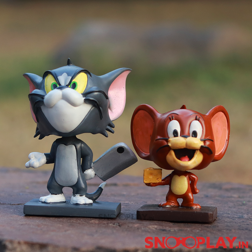 Tom & Jerry Action Figure Bobbleheads Set