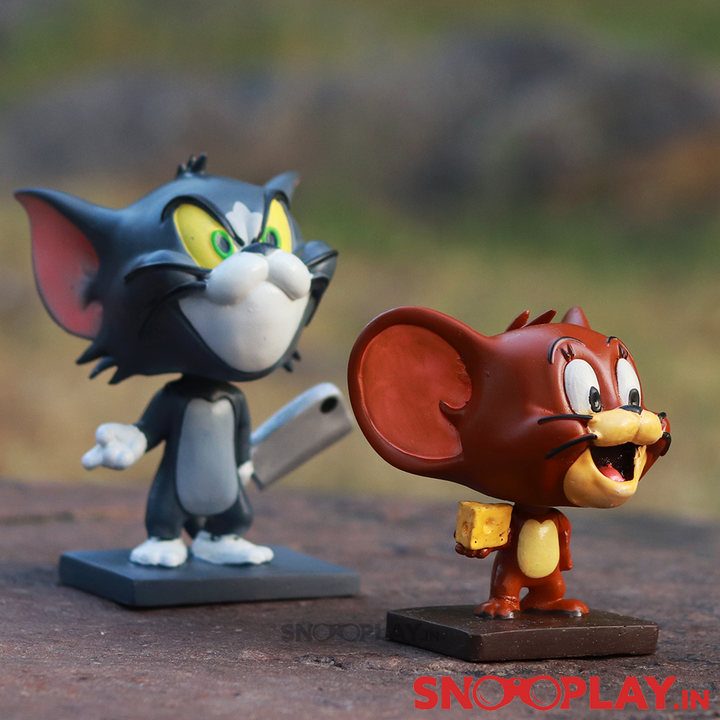 Tom & Jerry Action Figure Bobbleheads Set