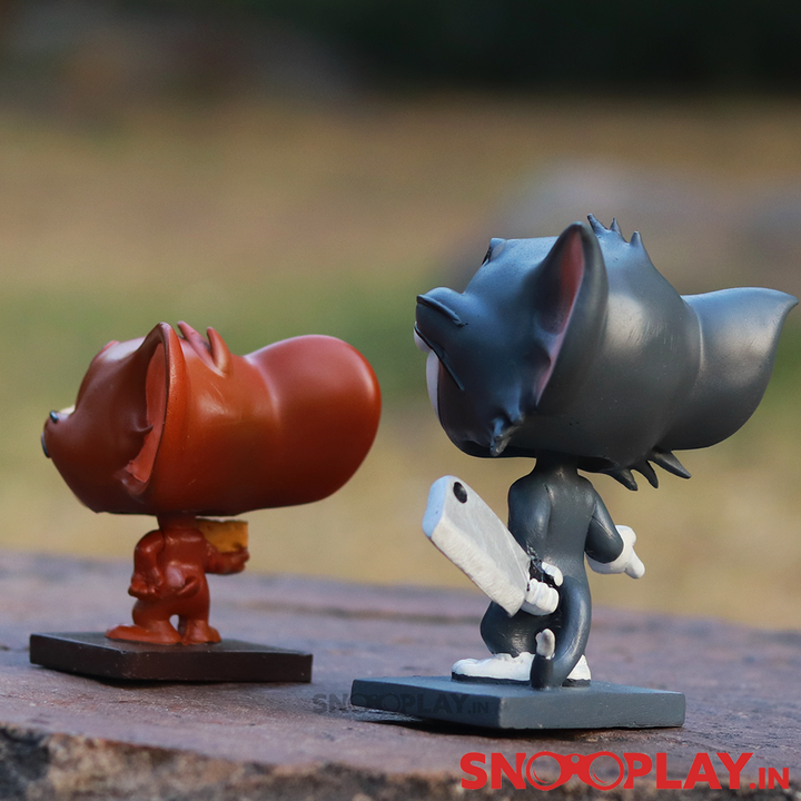 Tom & Jerry Action Figure Bobbleheads Set