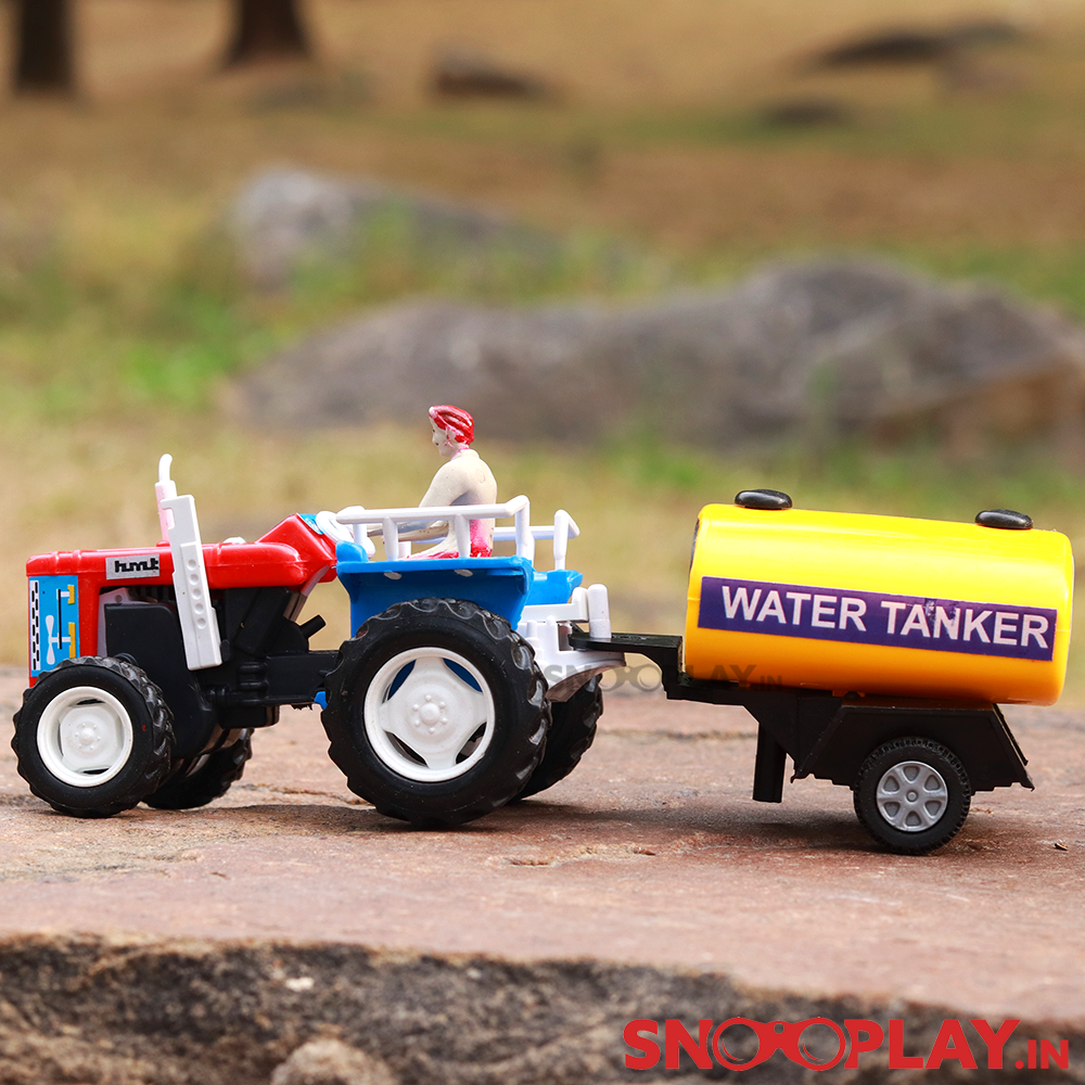 Tractor with Water Tanker (Farm Tractor Toy with Detachable Tanker) - Assorted Colours