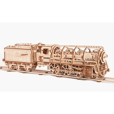 Locomotive with Tender 3D Assembling Kit - 443 Pieces