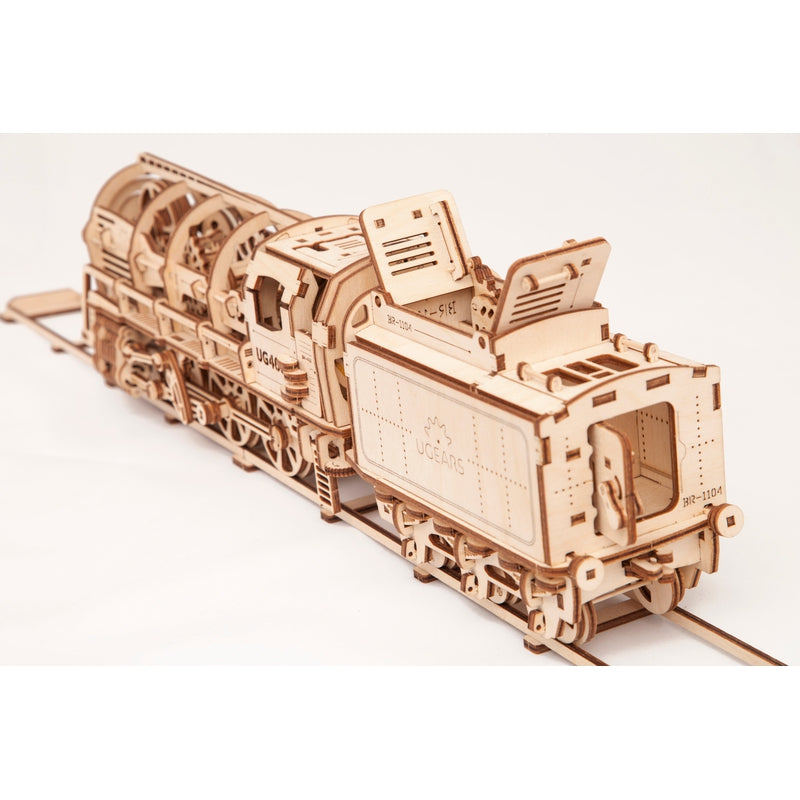 Locomotive with Tender 3D Assembling Kit - 443 Pieces