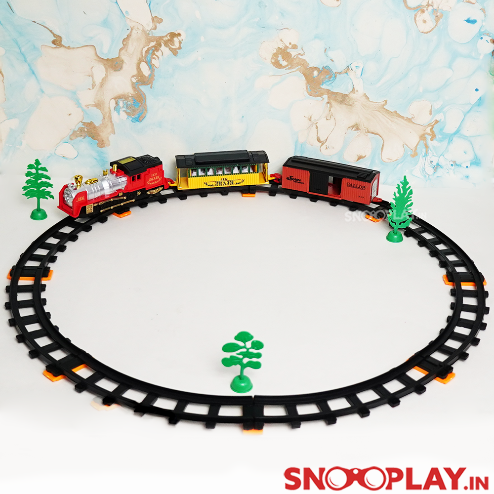 Train World - Toy Train Set For Kids (Battery Operated) with Sound & Light