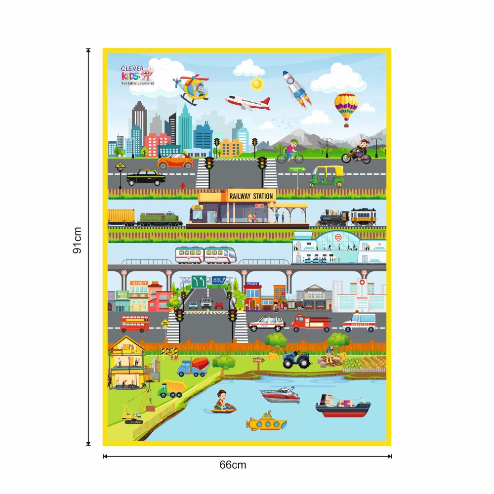 Transport Activity Mat (Educational Activity Mat)