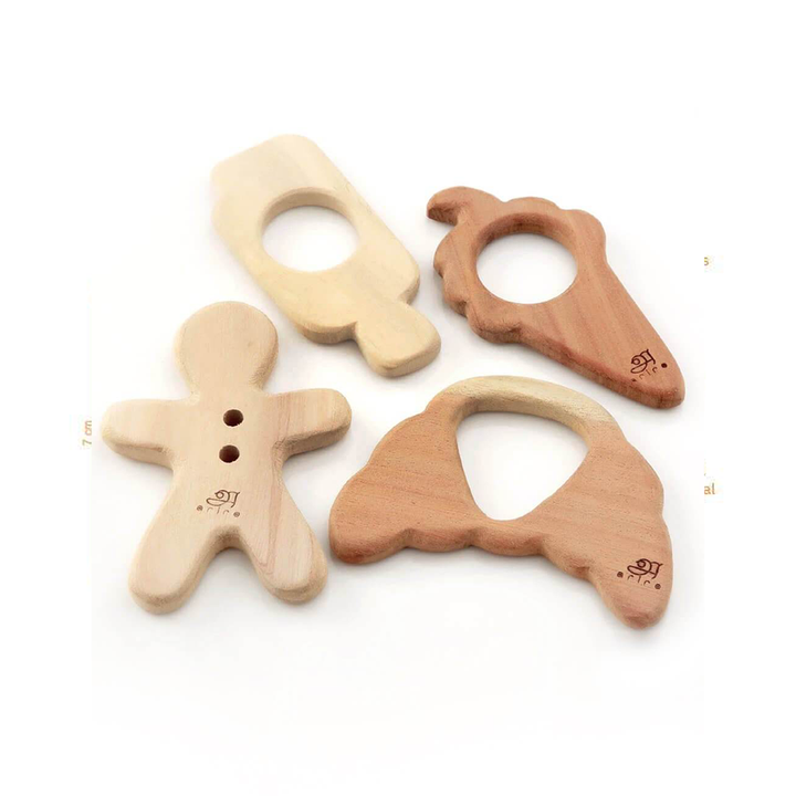 Treats shaped Wooden Teethers