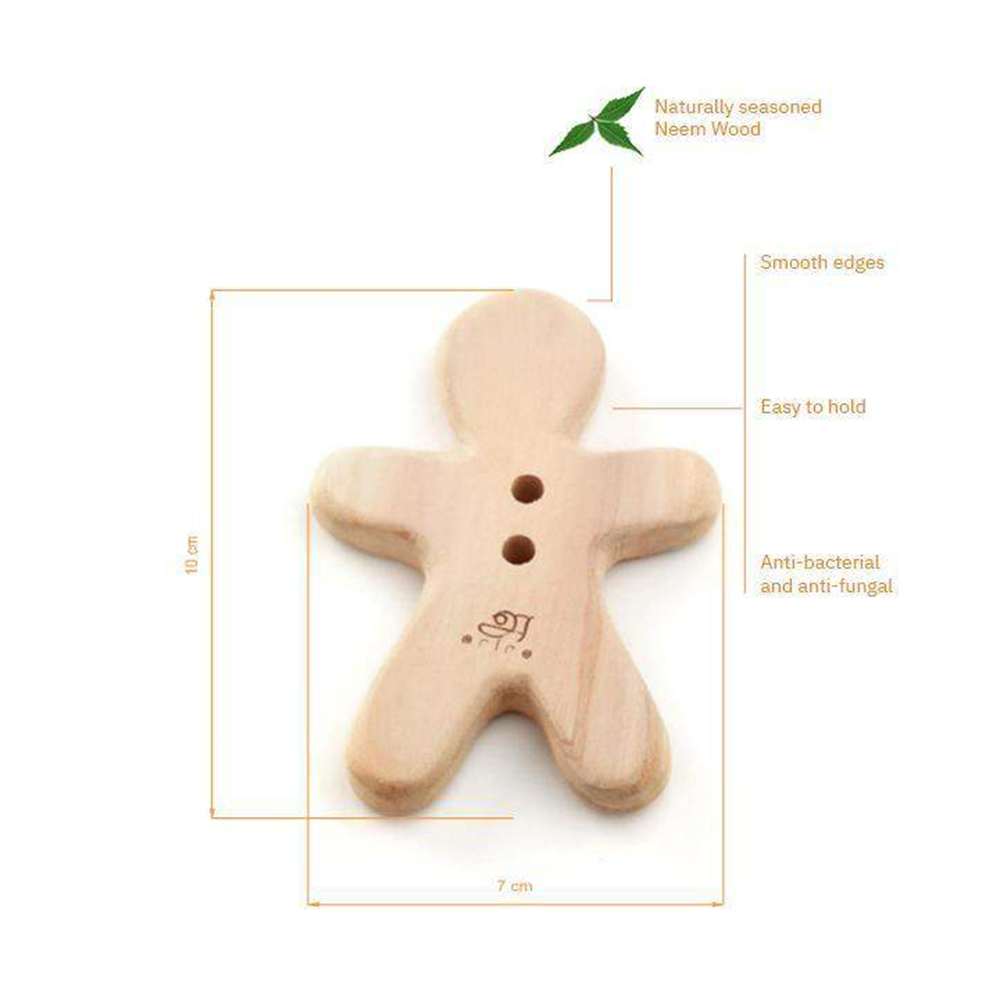 Treats shaped Wooden Teethers