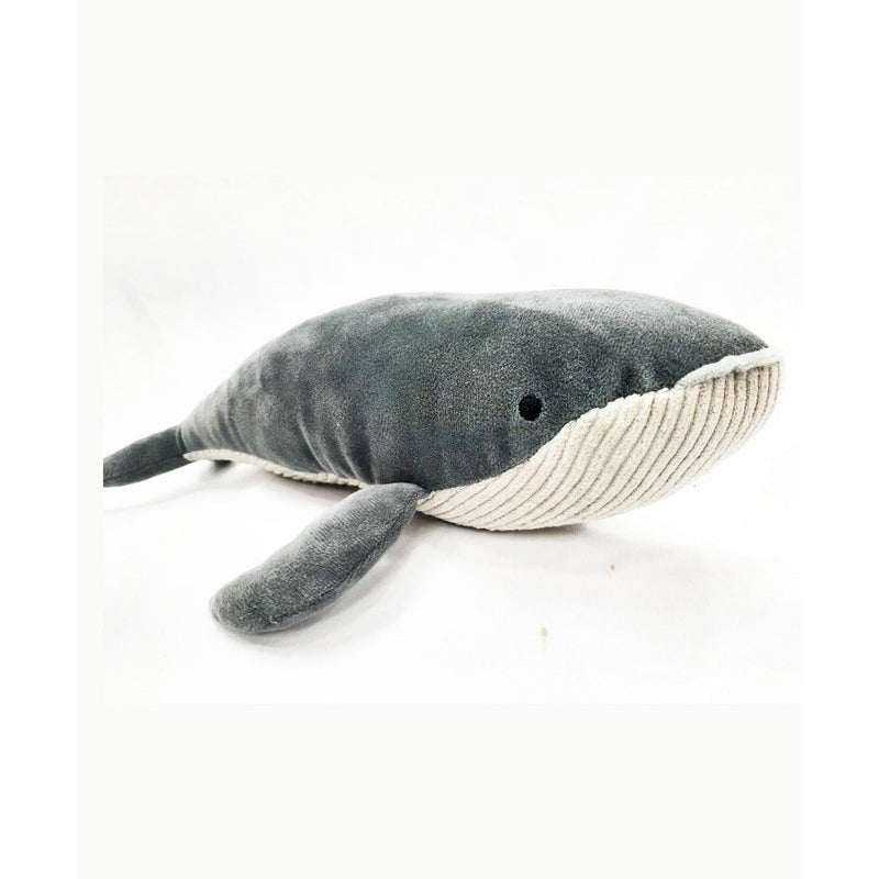 Whale Plush Soft Toy Grey