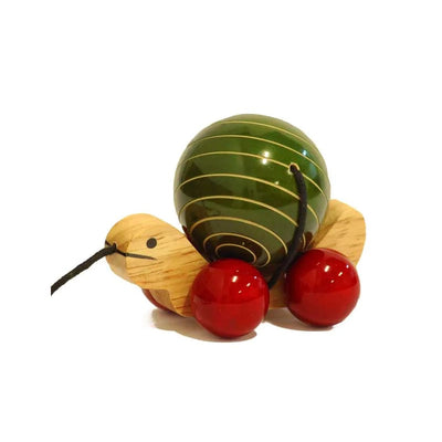 Tuttu Turtle Green - Wooden Pull Toy