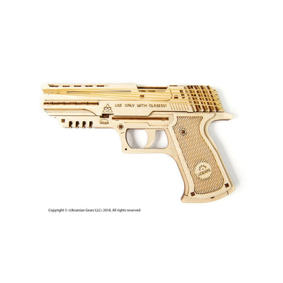 Wolf-01 Handgun 3D Assembling Kit - 62 Pieces