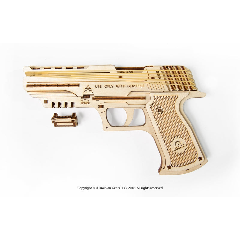 Wolf-01 Handgun 3D Assembling Kit - 62 Pieces