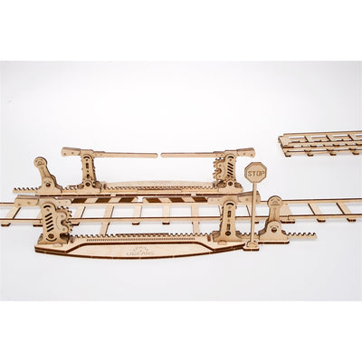 Set of Rails with Crossing Puzzle Set (200 Pieces)