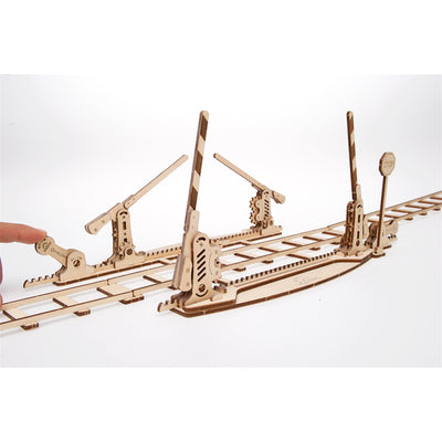 Set of Rails with Crossing Puzzle Set (200 Pieces)