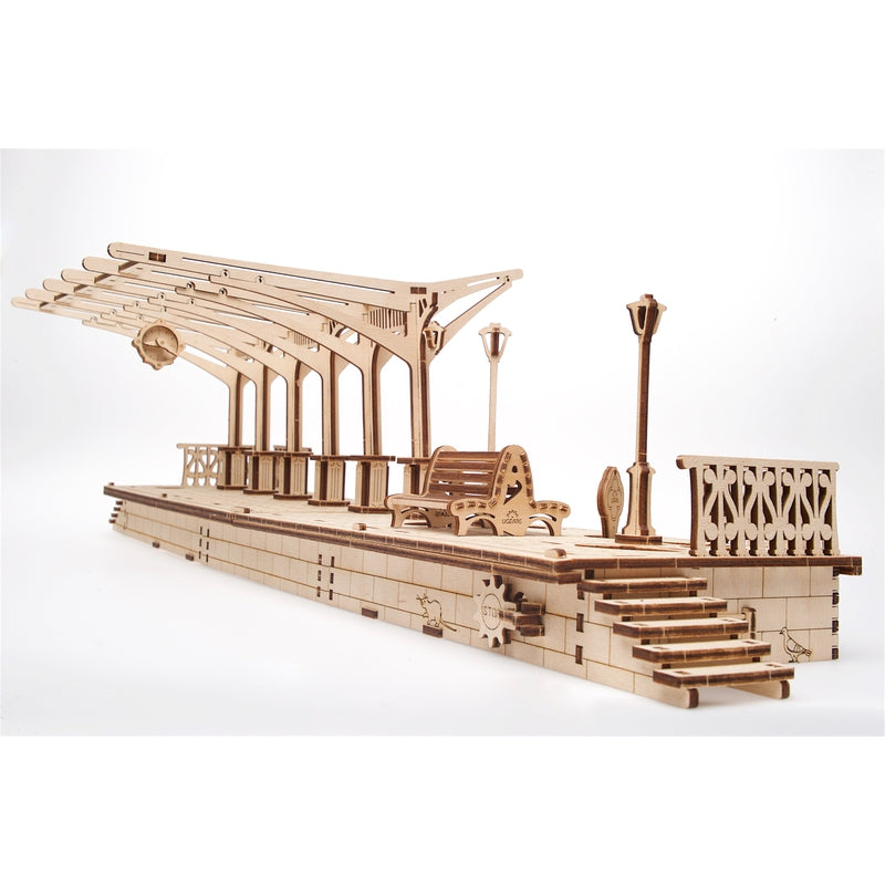 Railway Platform 3D Assembling Kit - 196 Pieces