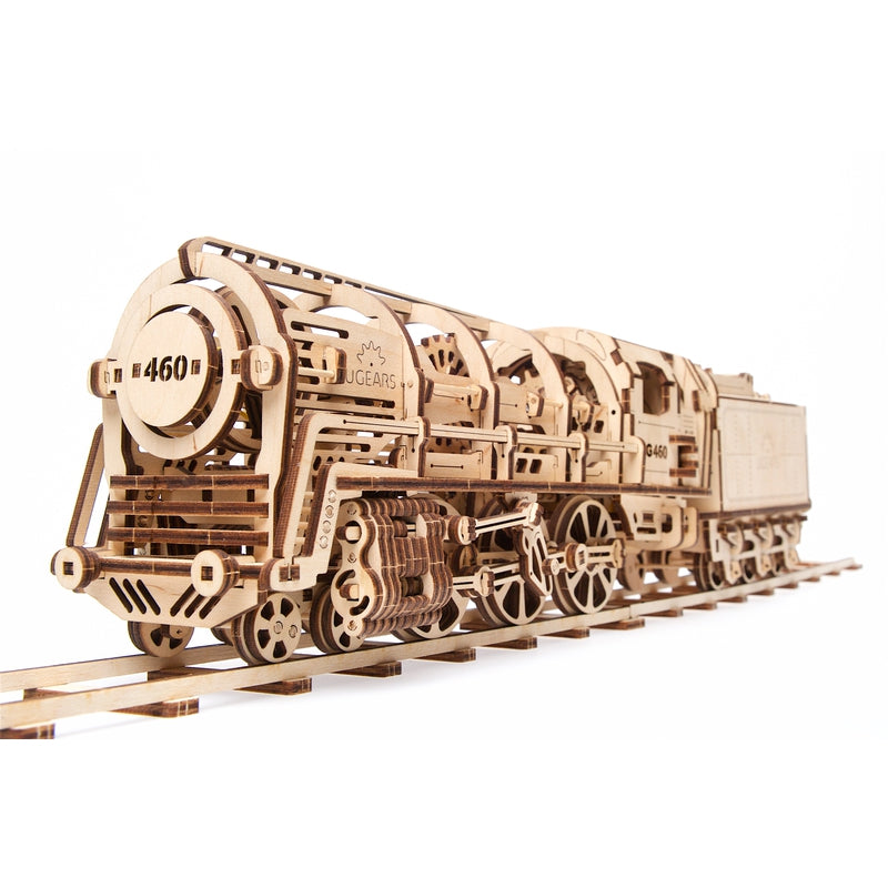 Locomotive with Tender 3D Assembling Kit - 443 Pieces