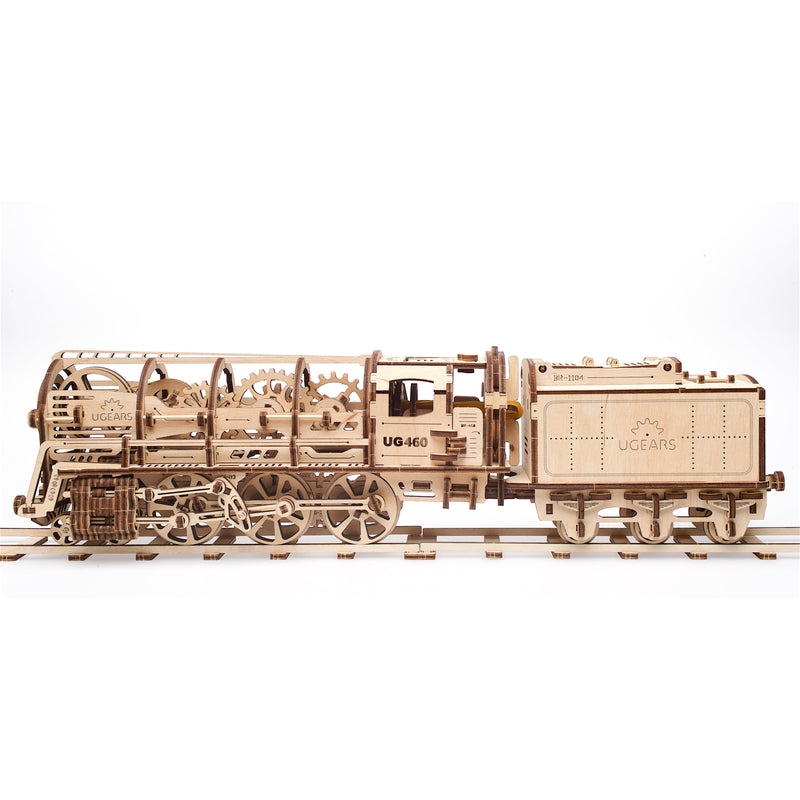 Locomotive with Tender 3D Assembling Kit - 443 Pieces