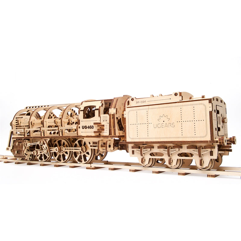 Locomotive with Tender 3D Assembling Kit - 443 Pieces