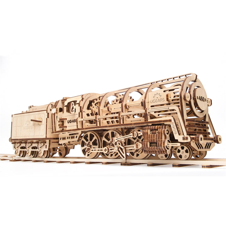 Locomotive with Tender 3D Assembling Kit - 443 Pieces