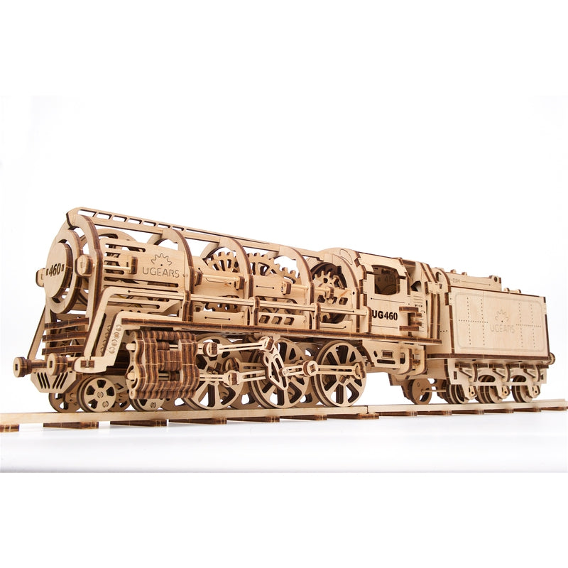 Locomotive with Tender 3D Assembling Kit - 443 Pieces