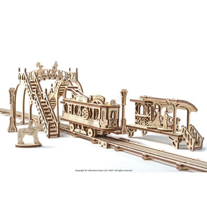 Tram Line 3D Assembling Kit - 284 Pieces