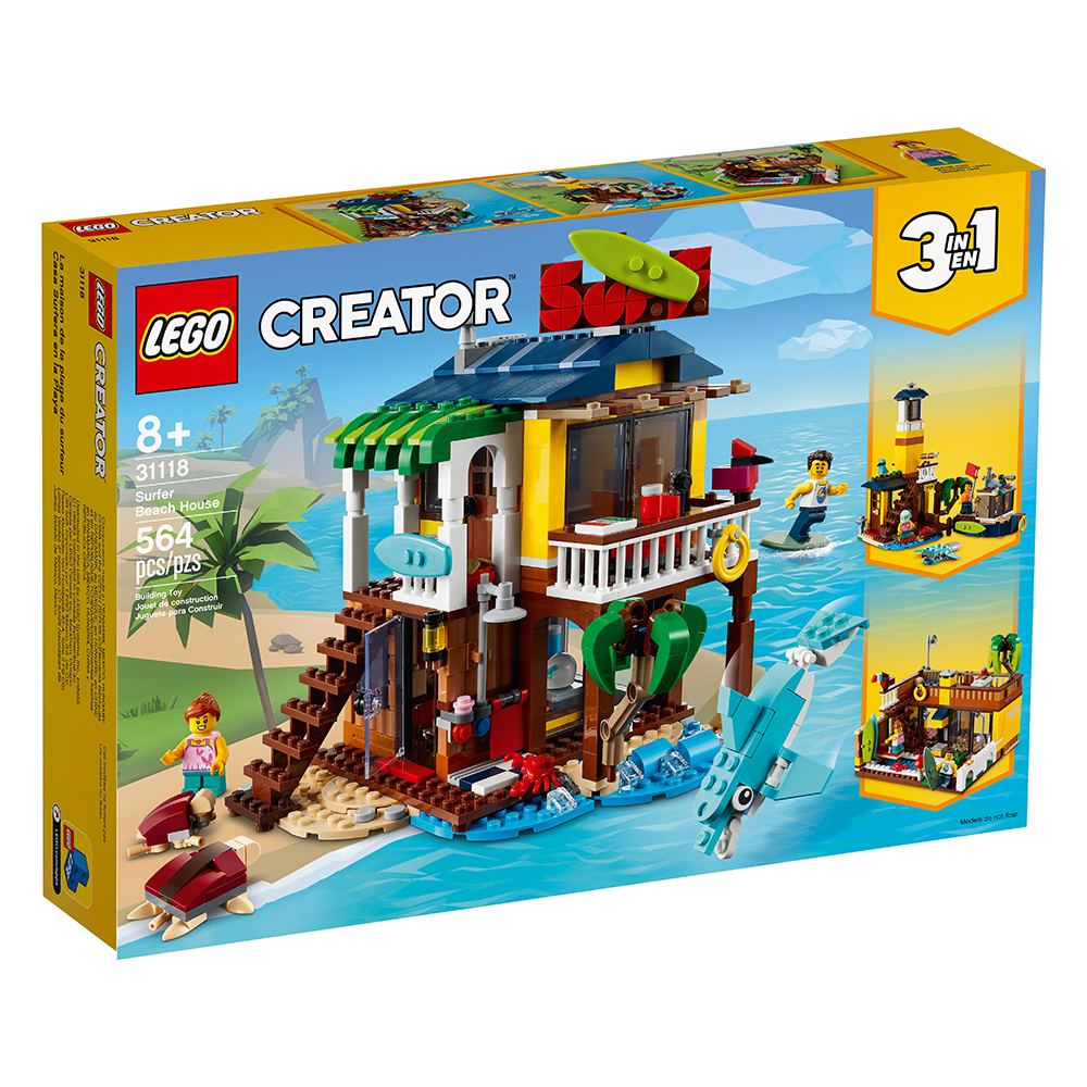 Lego Surfer Beach House Construction Set (3 in 1) - 31118