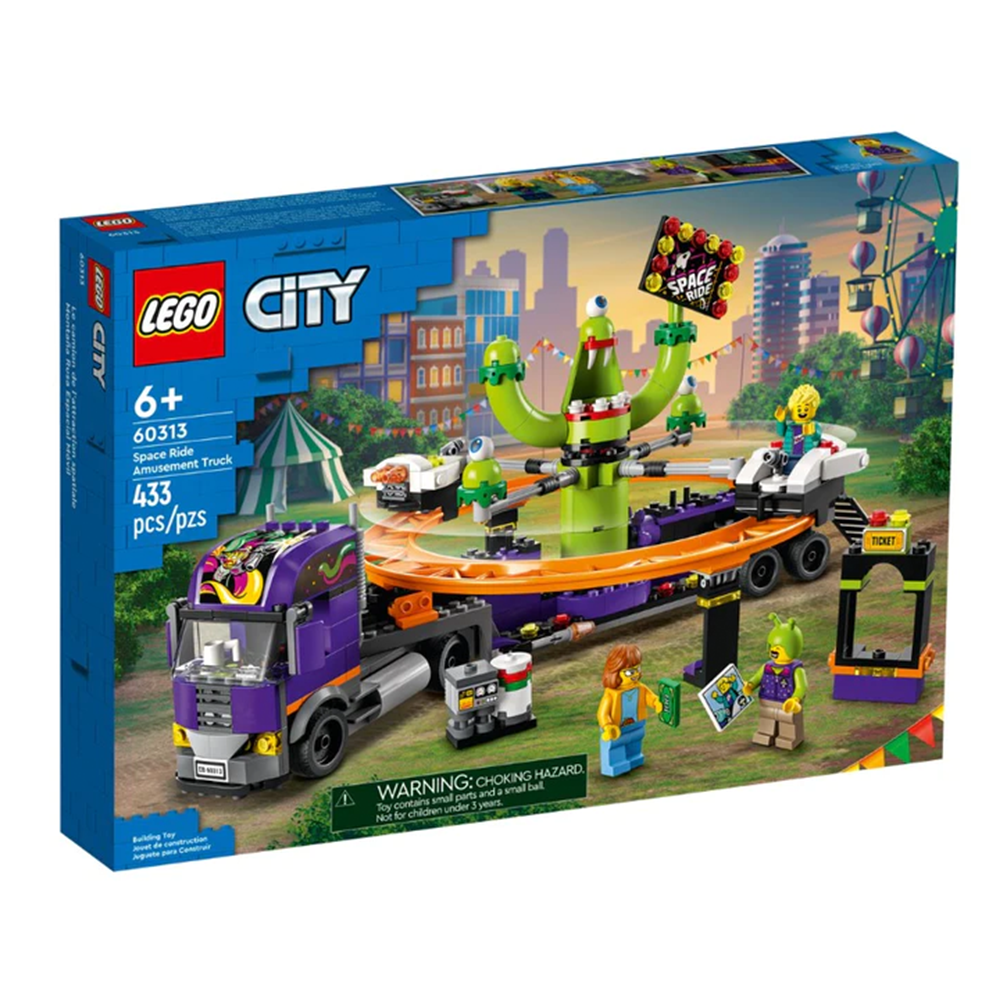 LEGO City Space Ride Amusement Truck Construction Set - 433 pieces (60313)