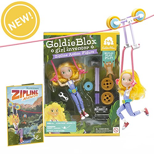 Girl Inventor Zipline Action Figure For Children