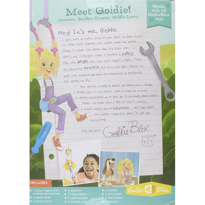 Girl Inventor Zipline Action Figure For Children