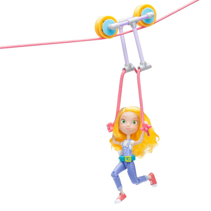 Girl Inventor Zipline Action Figure For Children