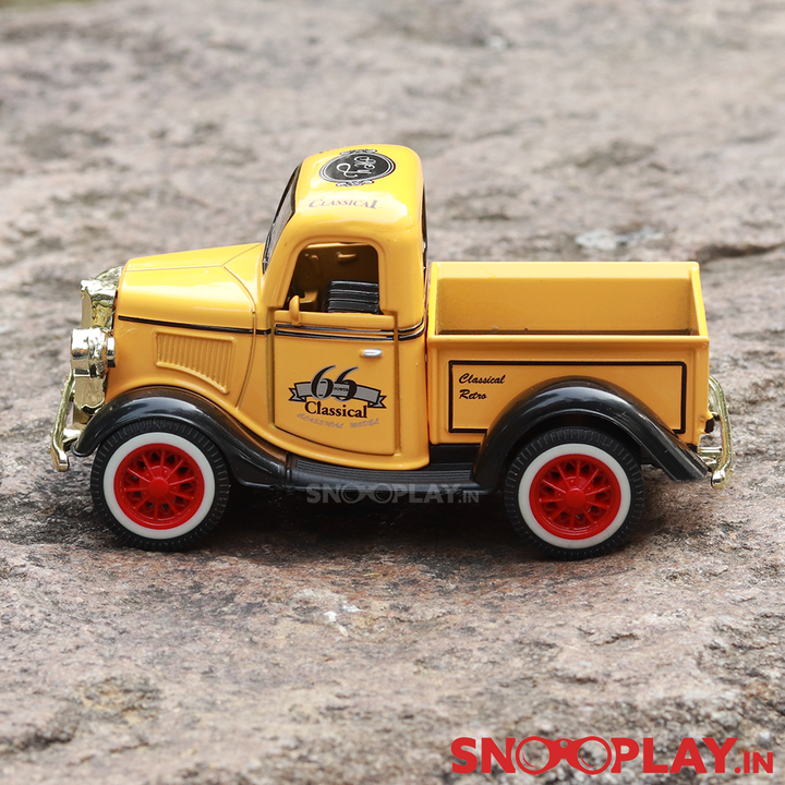 Classic Vintage Pickup Truck Diecast Scale Model (1:32 Scale)- Assorted Colors