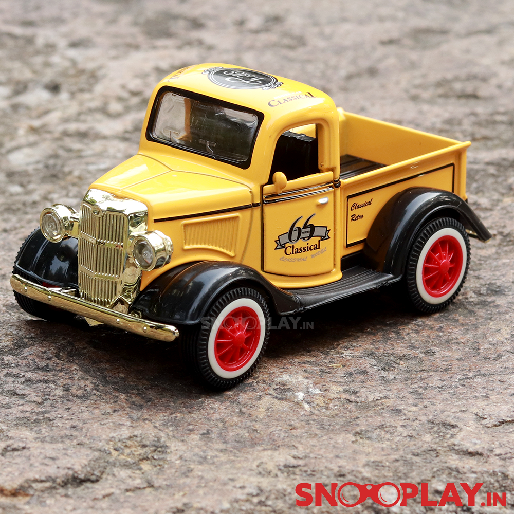 Classic Vintage Pickup Truck Diecast Scale Model (1:32 Scale)- Assorted Colors