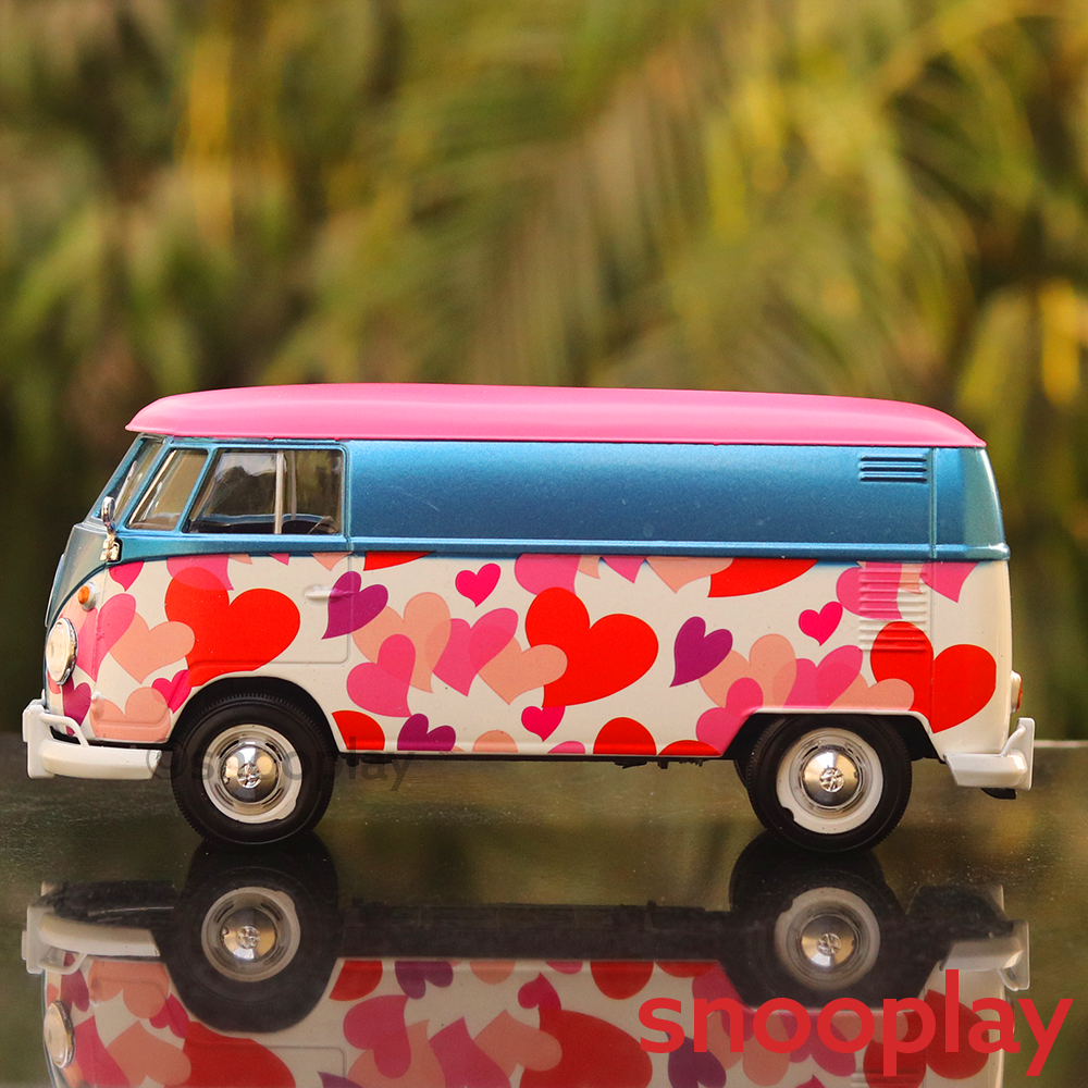 Licensed Volkswagen Delivery Van Scale Model With Heart Shape Design