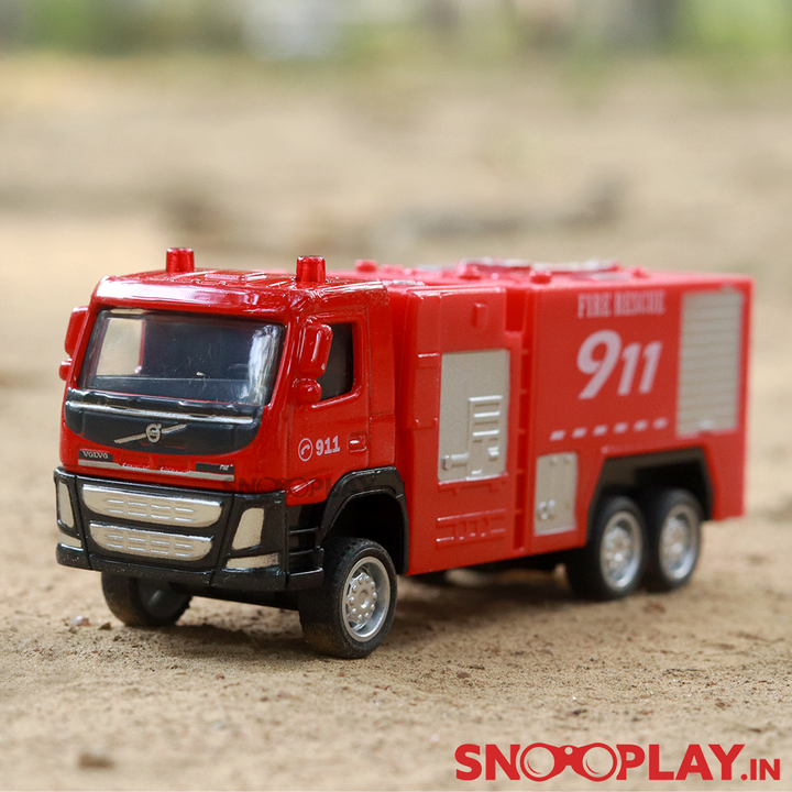 Volvo Fire Rescue Diecast Model Truck Toy