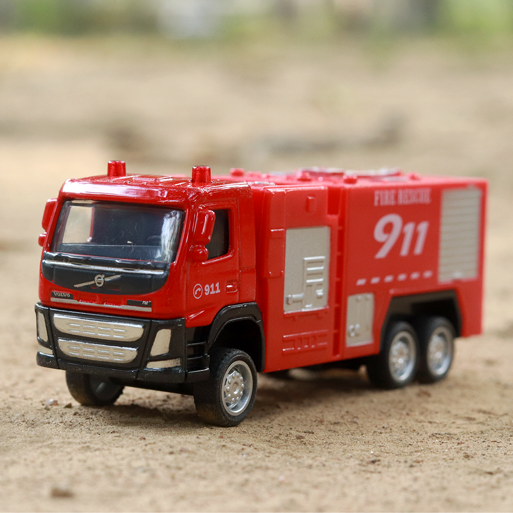 Volvo Fire Rescue Diecast Model Truck Toy