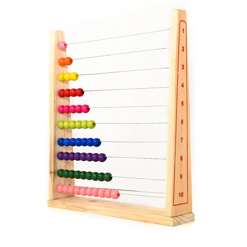 Wooden Frame Educational Toy to Build Math Skills Foundation – Counting, Addition and Subtraction