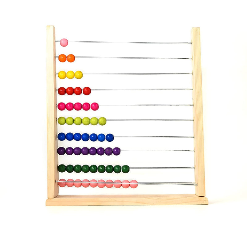 Wooden Frame Educational Toy to Build Math Skills Foundation – Counting, Addition and Subtraction