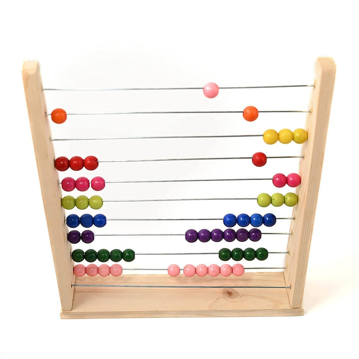 Wooden Frame Educational Toy to Build Math Skills Foundation – Counting, Addition and Subtraction