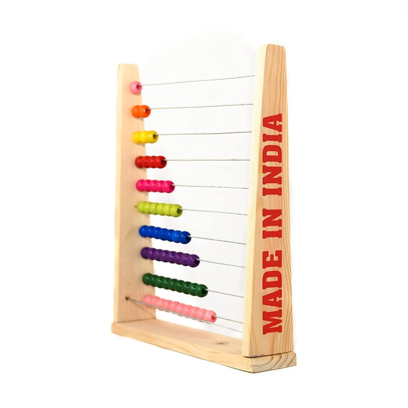 Wooden Frame Educational Toy to Build Math Skills Foundation – Counting, Addition and Subtraction