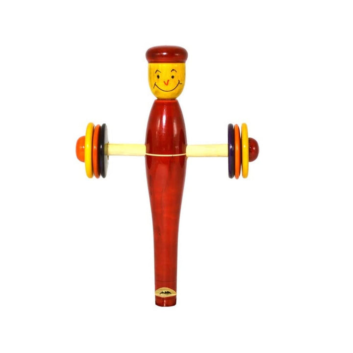 Wooden Baby Rattle Cum Whistle Toy for baby