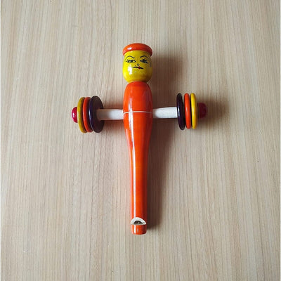 Wooden Baby Rattle Cum Whistle Toy for baby