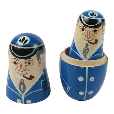 Wooden Russian Nesting Dolls  - Set of 4 pcs