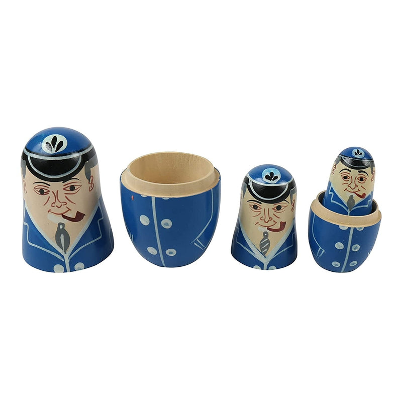 Wooden Russian Nesting Dolls  - Set of 4 pcs