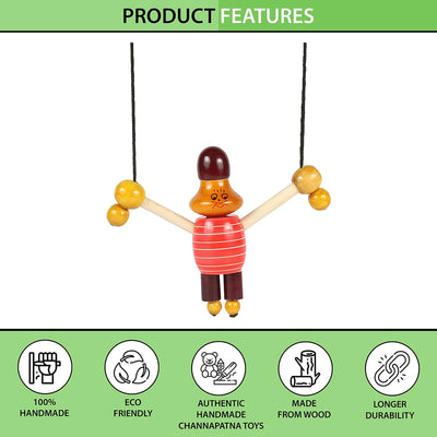 Wooden Hanging Puppet for Kids