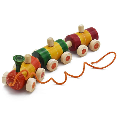 Pull Along Toy Wooden - Train