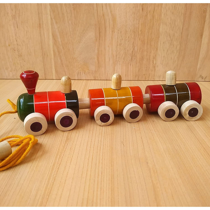 Pull Along Toy Wooden - Train