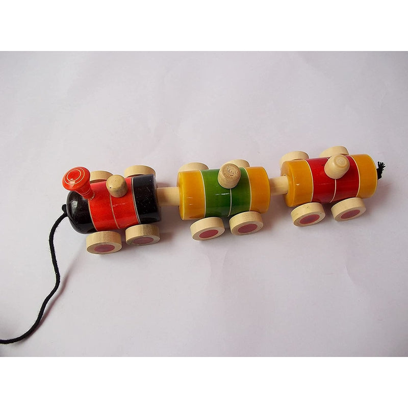 Pull Along Toy Wooden - Train