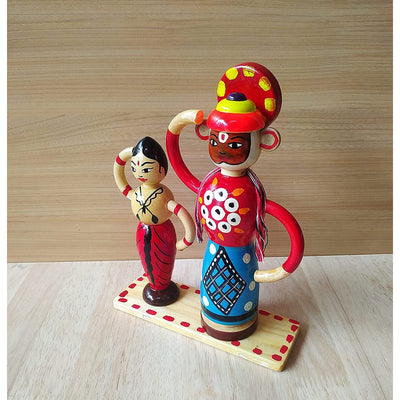 Wooden Indian Traditional Couple Toy