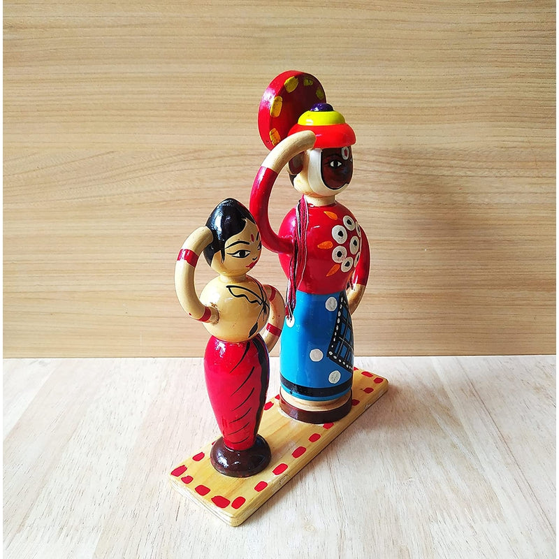 Wooden Indian Traditional Couple Toy