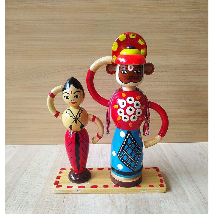 Wooden Indian Traditional Couple Toy