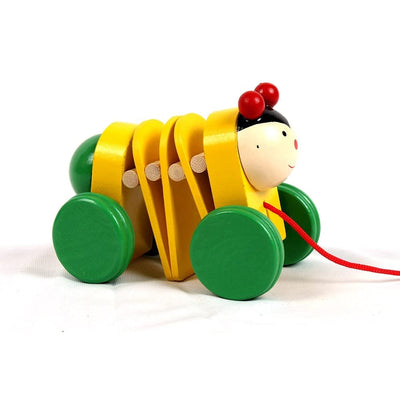 Pull Along Toy Wooden - Caterpillar